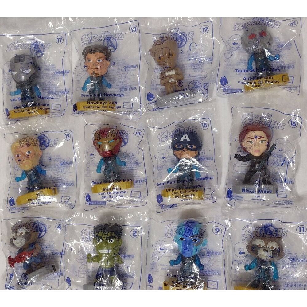 McDonalds Happy Meal COLLECTIBLE Figurine Toys Marvel Avengers Endgame LOT 12